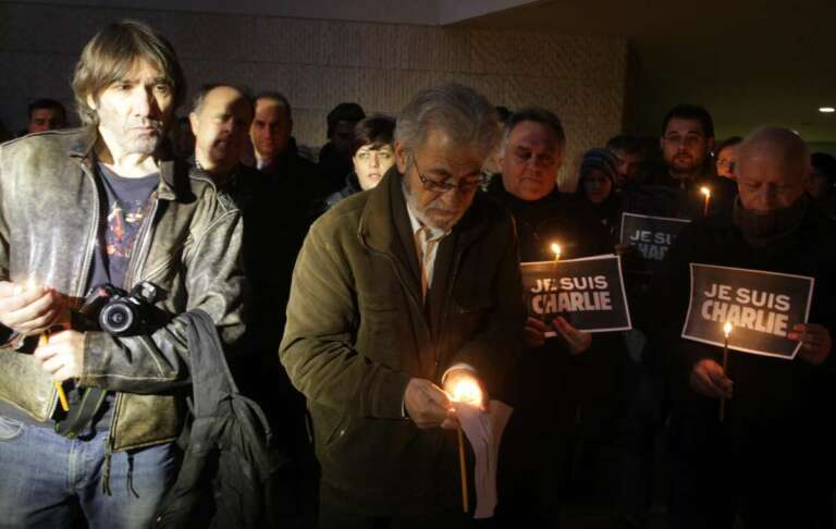 Εκδήλωση διαμαρτυρίας και καταδίκης της δολοφονικής επίθεσης εναντίον του περιοδικού Charlie Hebdo